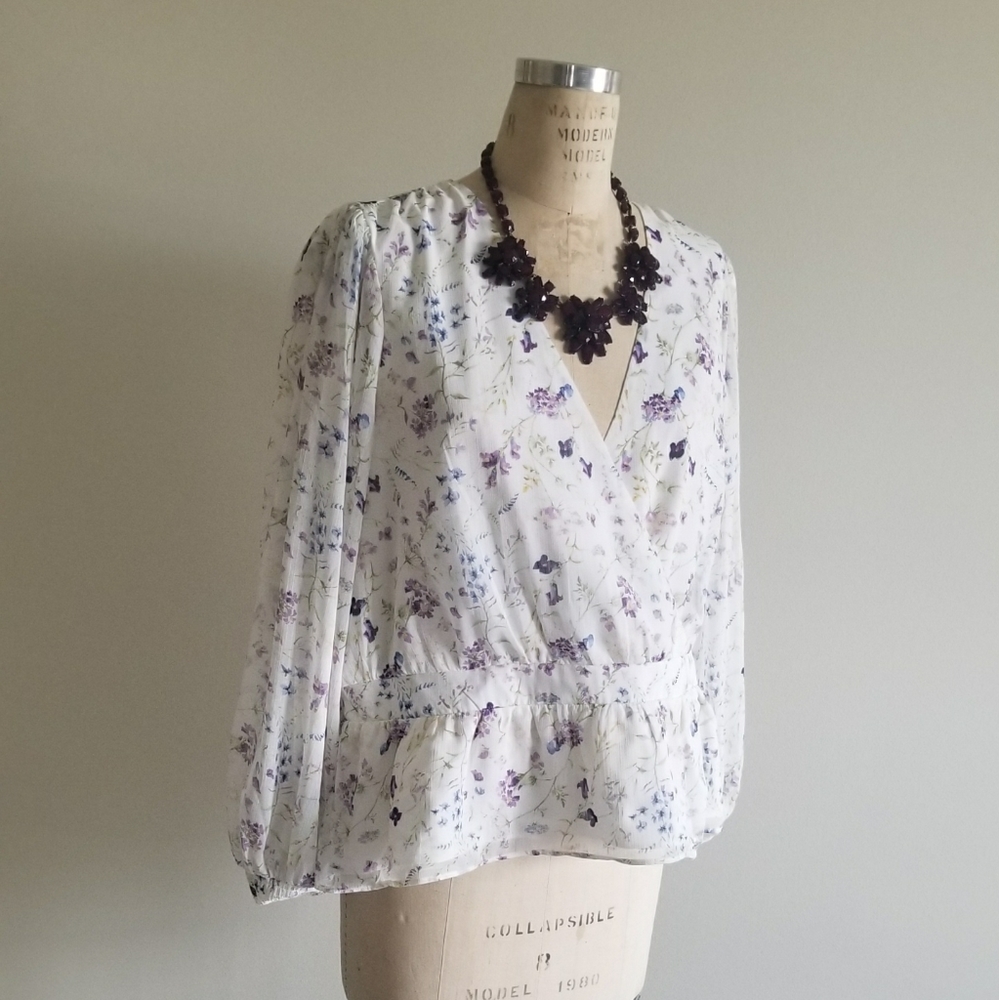 Floral peplum top - Picture 8 of 13